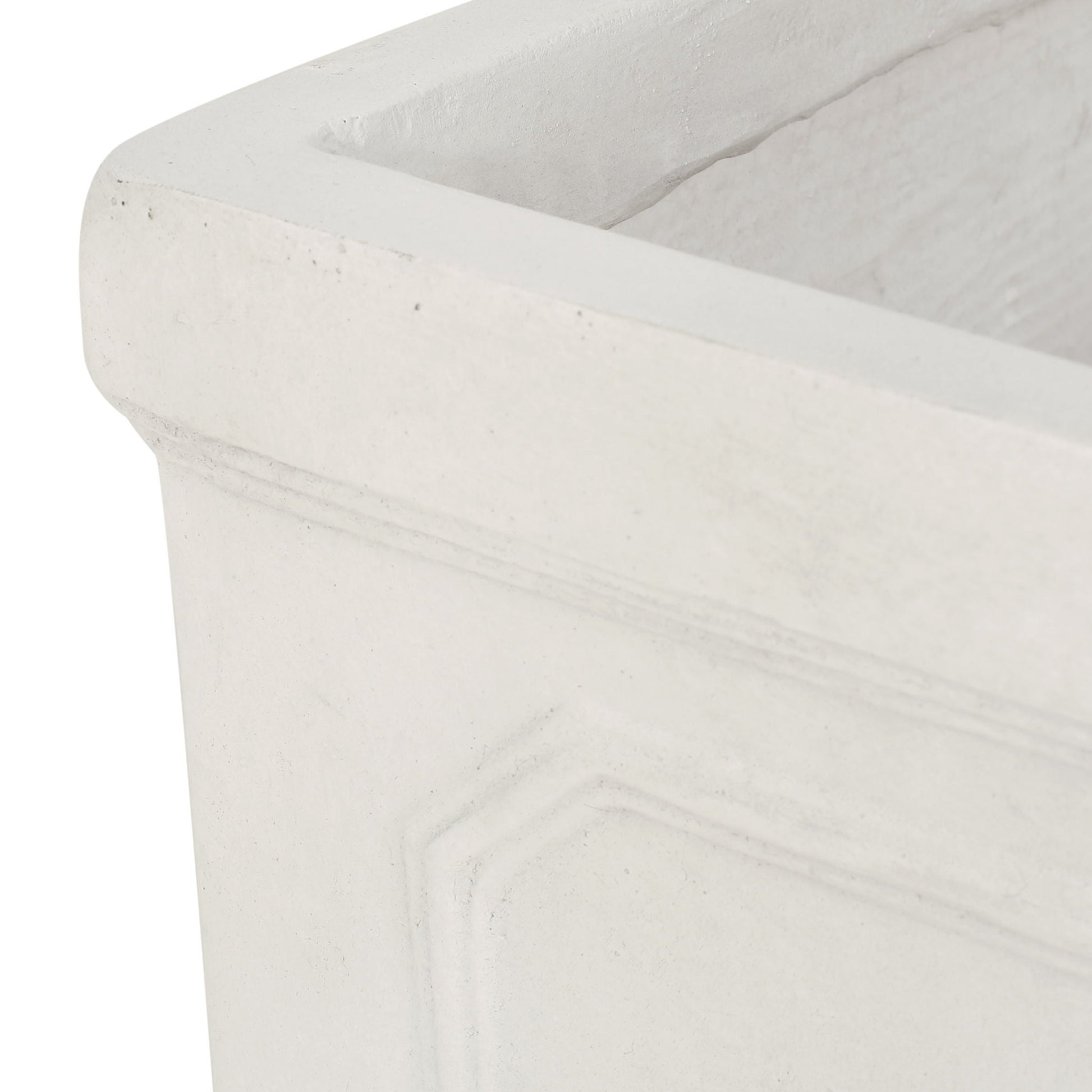 Durable Planter concrete-textured white by HouseOfZazla on Tampa Home & Garden Store