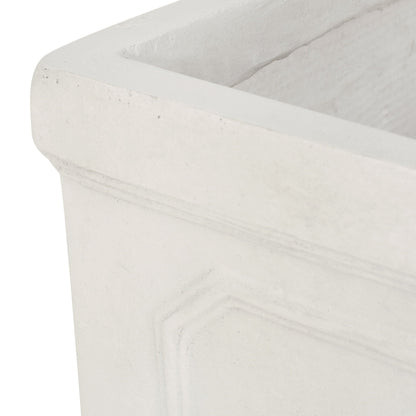 Durable Planter concrete-textured white by HouseOfZazla on Tampa Home & Garden Store