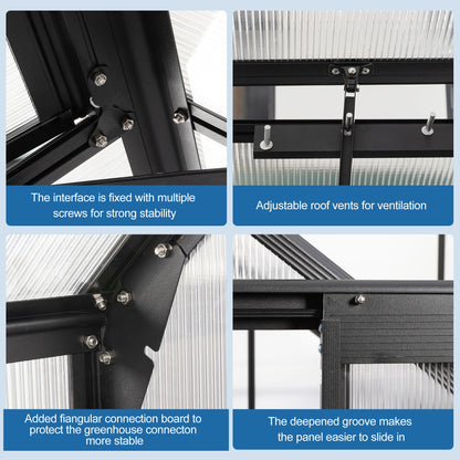 Outdoor Polycarbonate House and Raised Metal Base