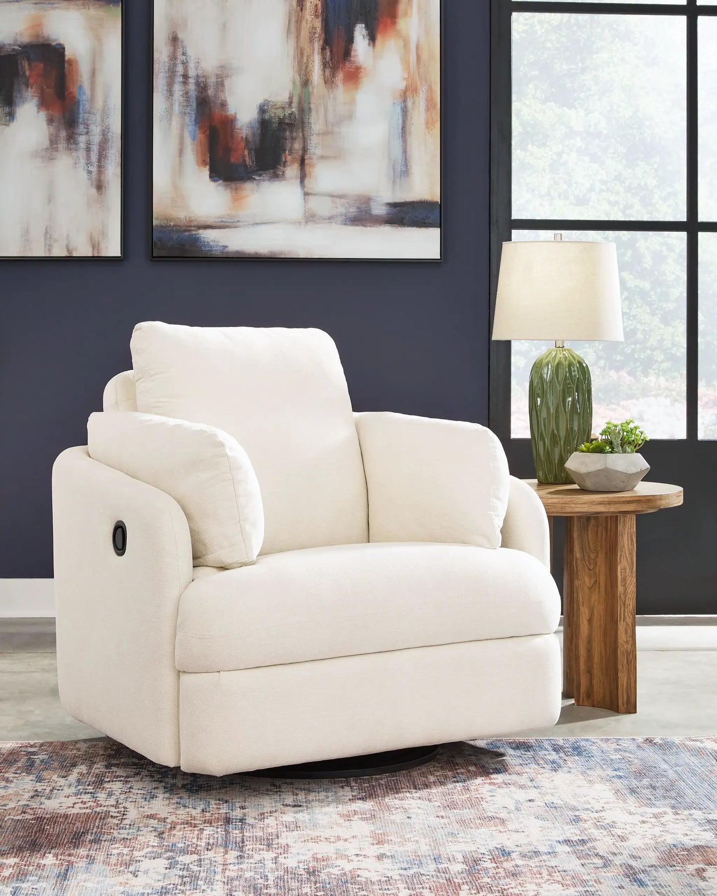 Modmax Swivel Glider Recliner Performance Fabric