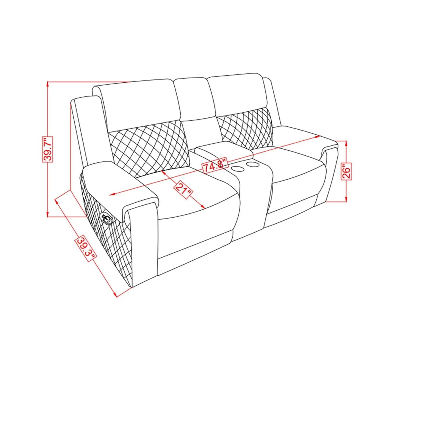 Alicia Traditional Reclining Sectional Sofa Set