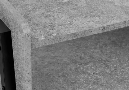 Accent Side Table, Reclaimed Wood Look, 2-Tier