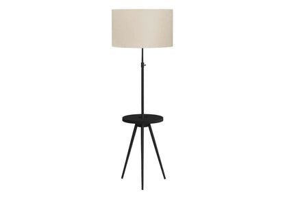Floor lamp lighting black metal tripod lamp with beige shade by Unique Piece Furniture on Tampa Home & Garden Store