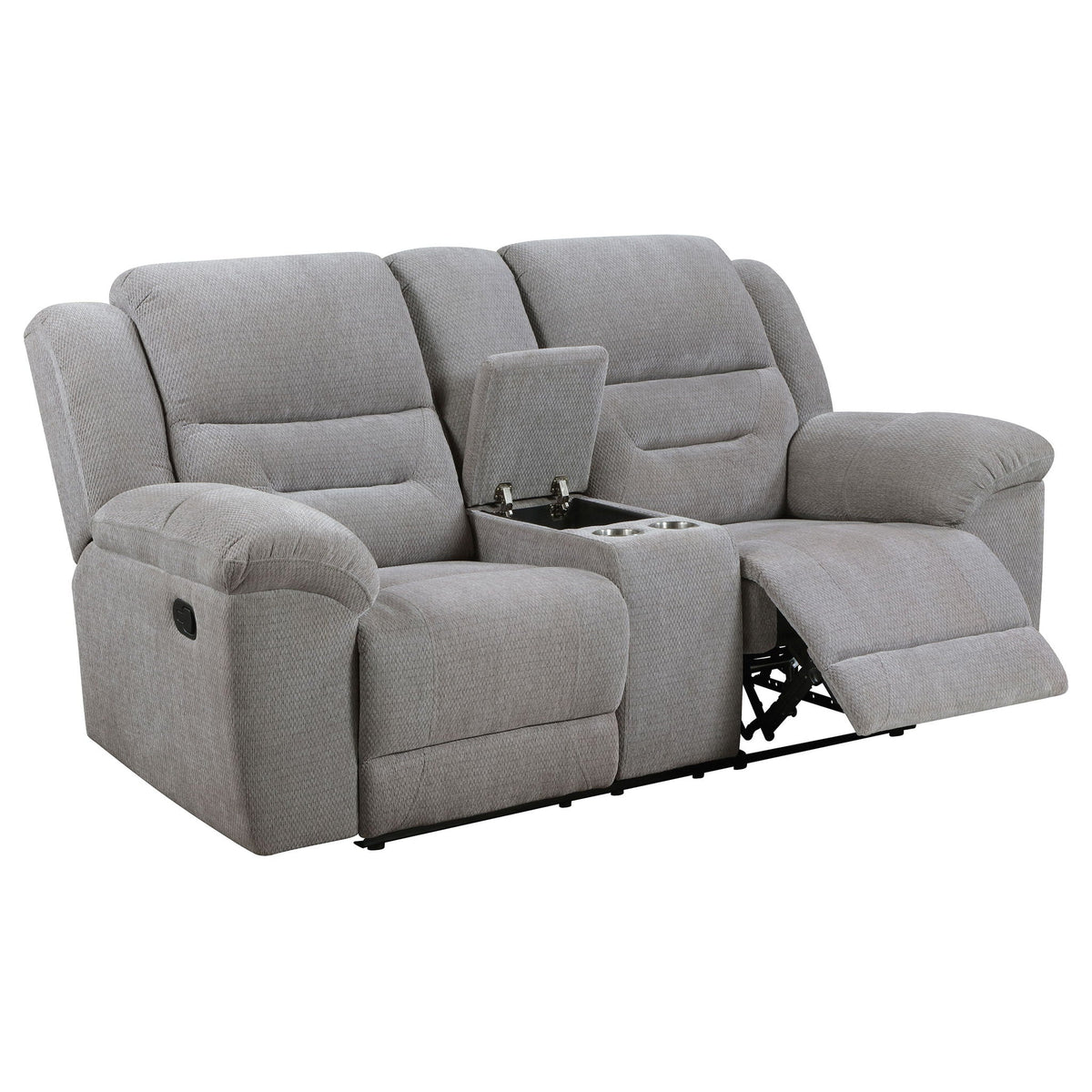 Sebring Gray Manual Reclining Sofa And Loveseat