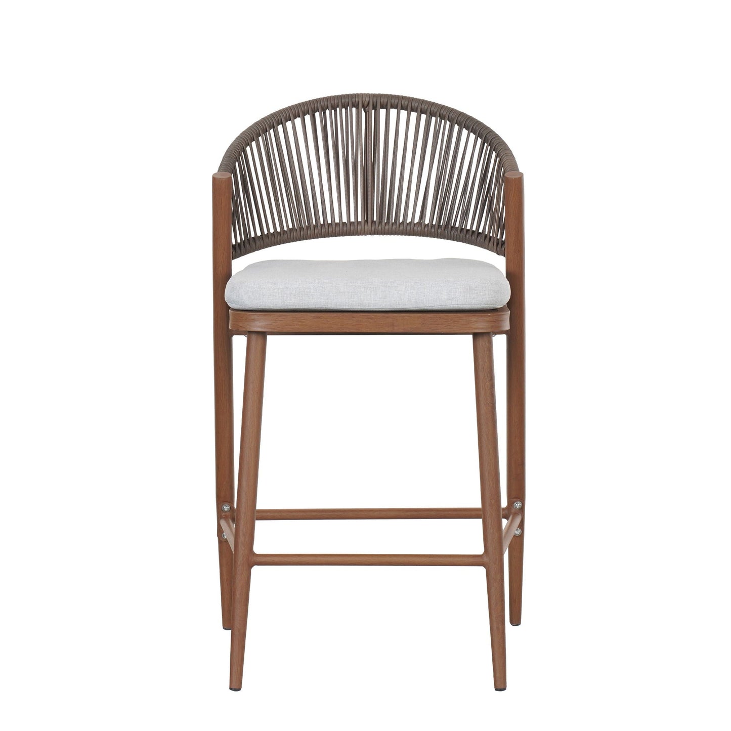 Outdoor Counter Stools with Wicker and Metal
