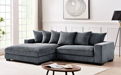 Luxe Oversized 2 Piece Sectional Sofa for Living
