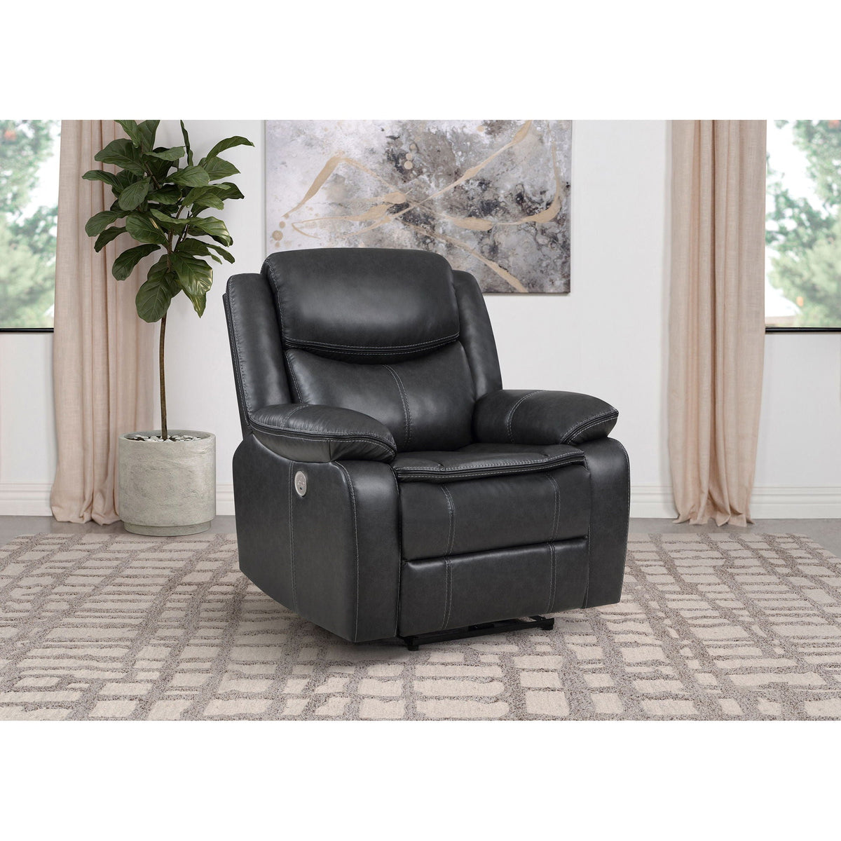 Salerno Power Recliner Chair and Usb Charger