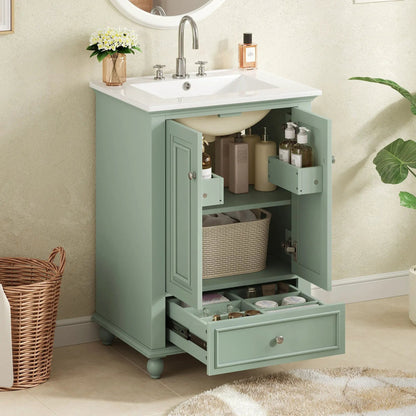 Modern Bathroom Vanity With Sink and Drawer