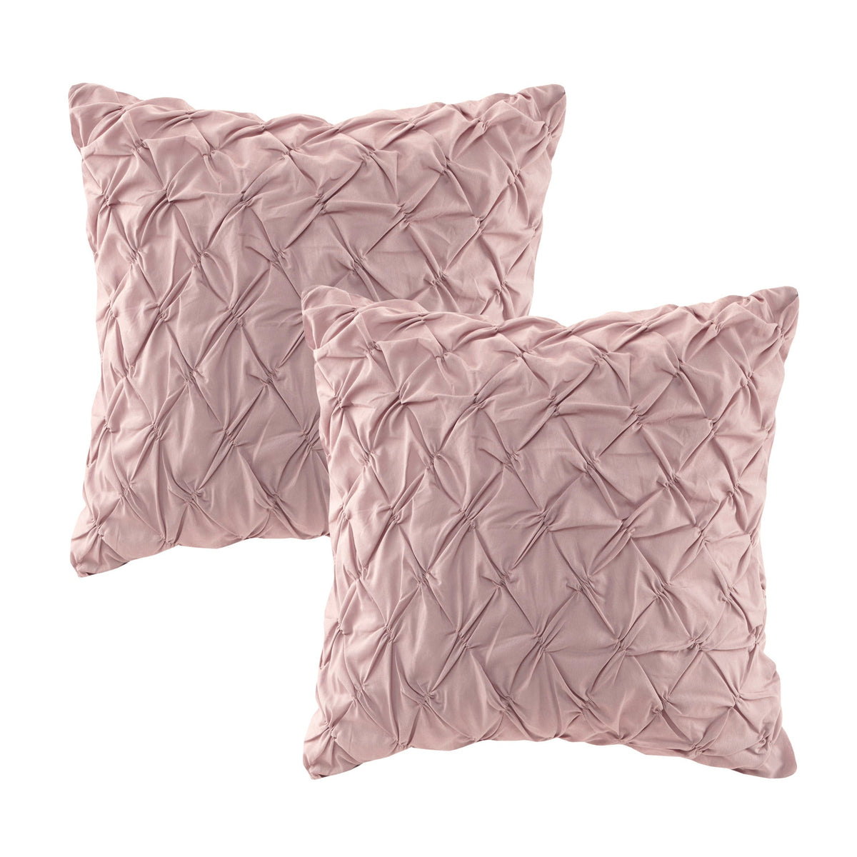 8 Piece Blush Floral Comforter and Pillowcase