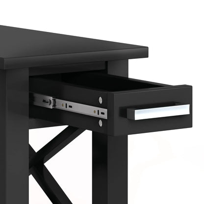 Kitchener console table by Unique Piece Furniture, matte black finish with drawer slides on Tampa Home & Garden Store