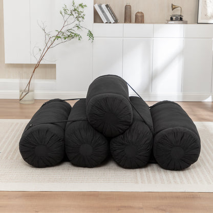 Adjustable Corduroy Convertible Floor Sofa