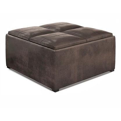 Avalon Upholstered Coffee Table Storage Ottoman