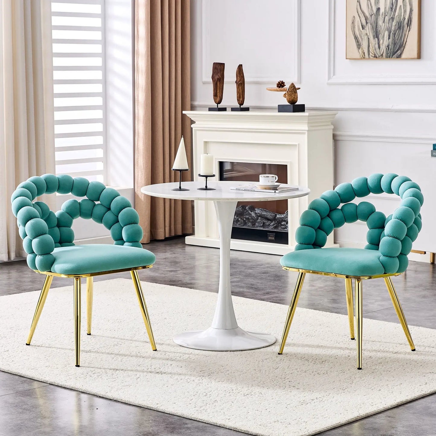 Puffy Bubble Ball Chain Chairs For Dining Room