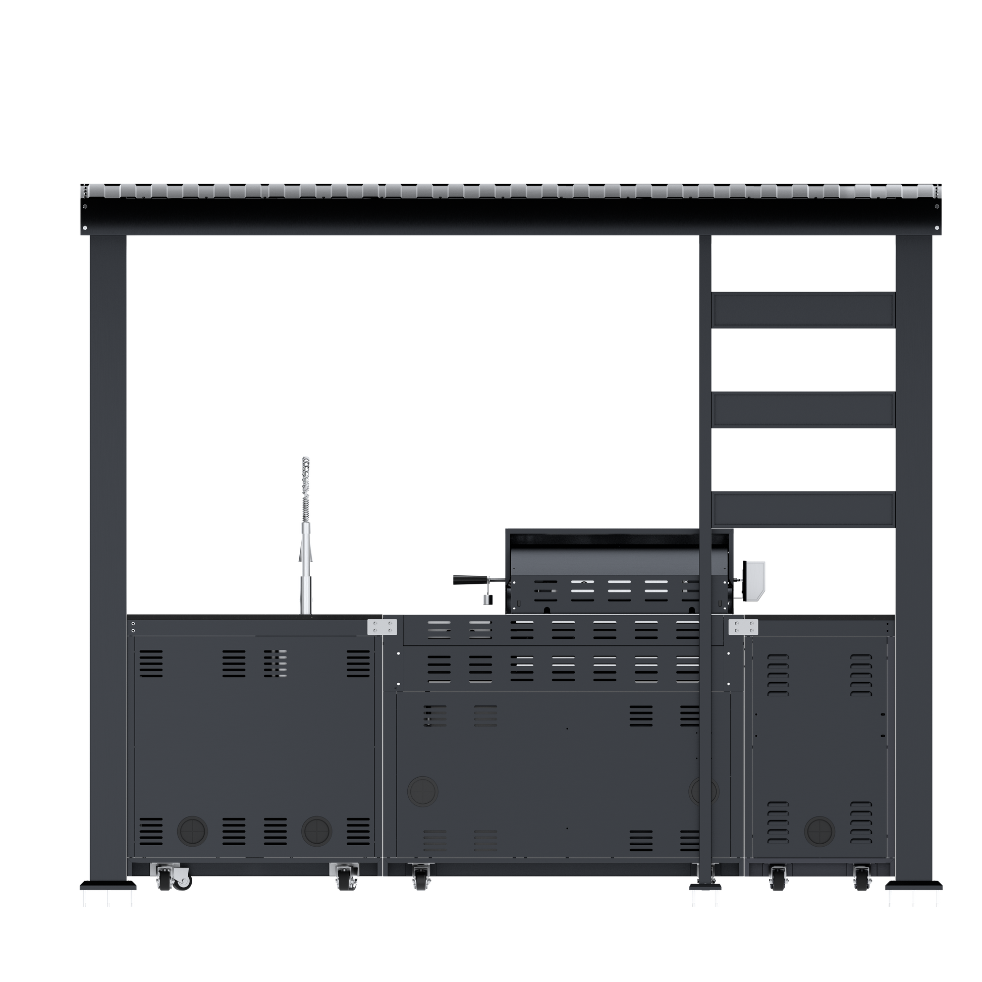110-Inch Deluxe Stainless Steel Gas Outdoor Kitchen Grill by HouseOfZazla on Tampa Home & Garden Store