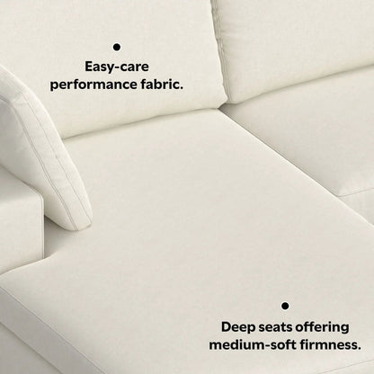 Charlie Upholstered Deep Seater Sectional Sofa