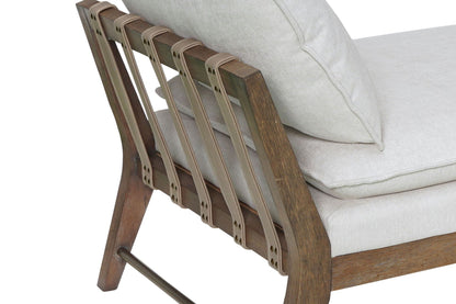 White Hardwood Daybed with Cushions and Pillows