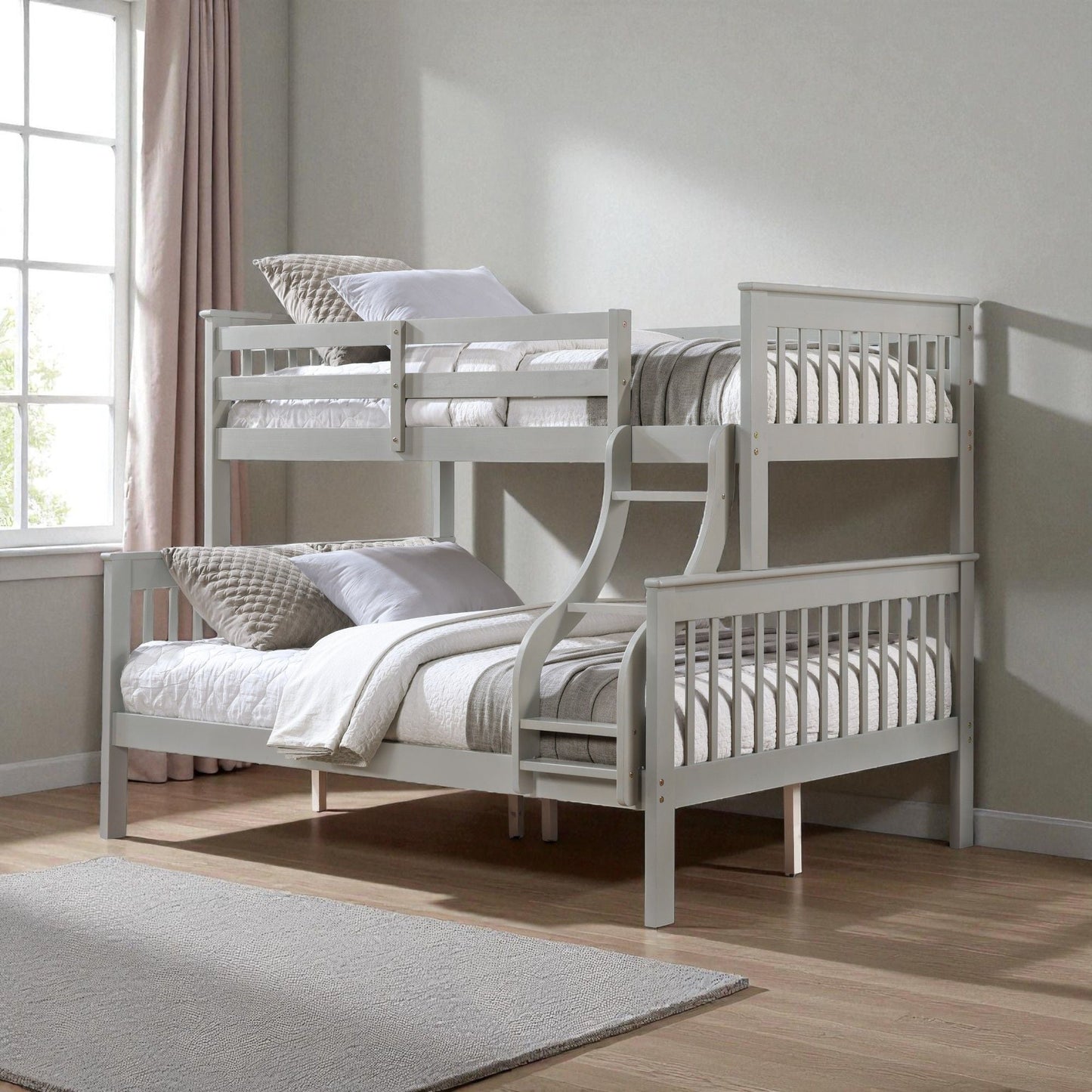 Marita Wooden Bunk Bed and Fixed Right Ladder