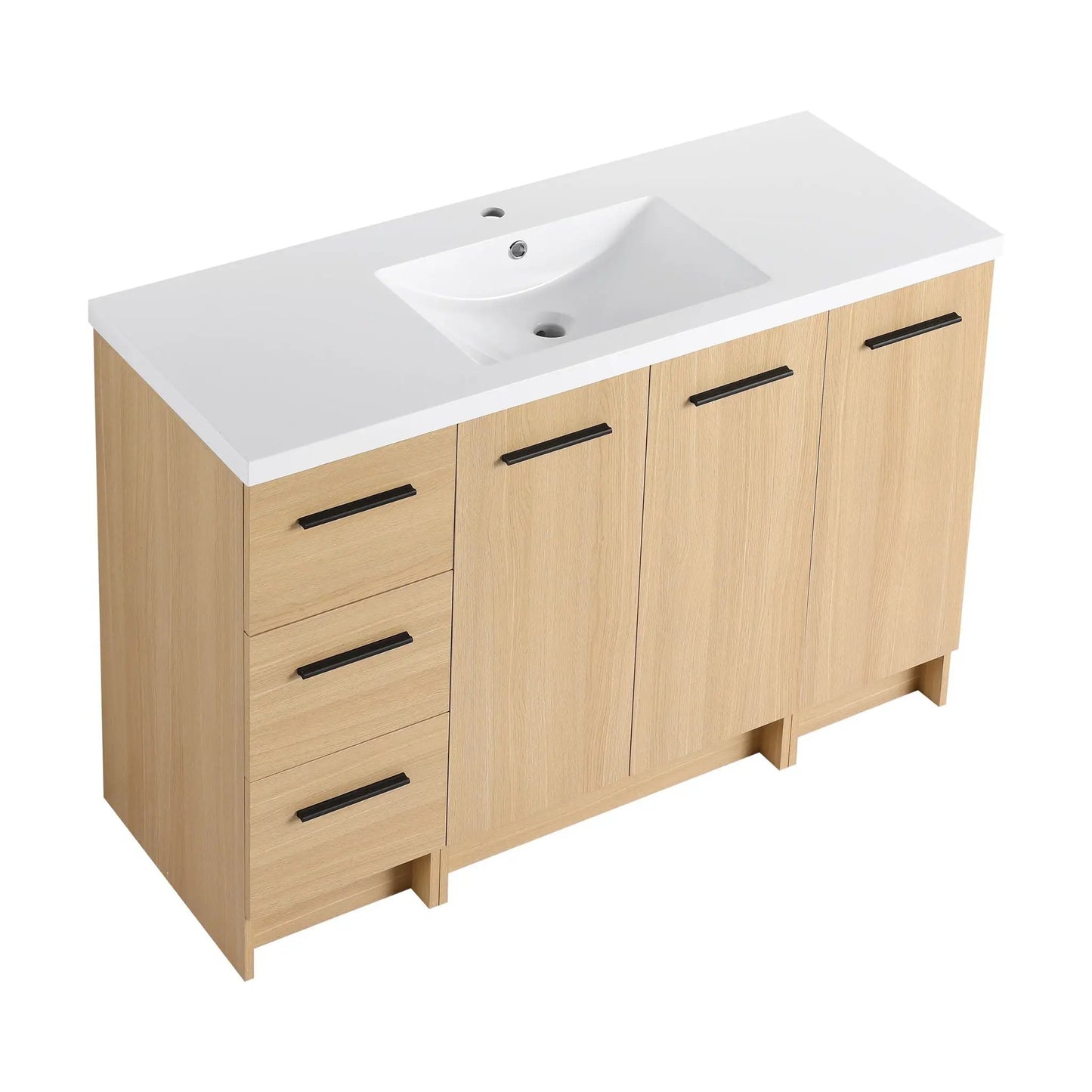 Floating Bathroom Vanity Sink and Modular Cabinet