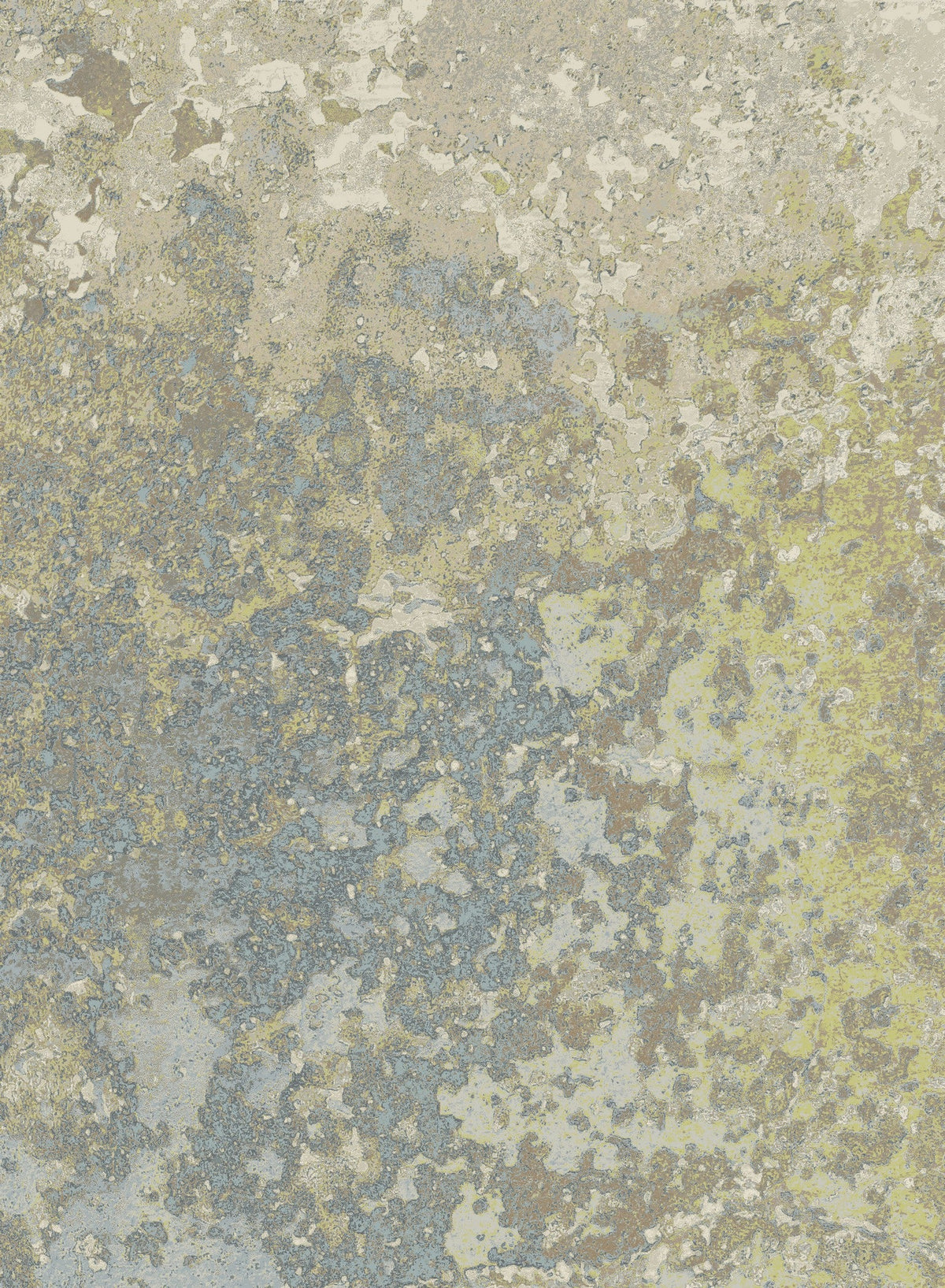 Artistic modern lime polyester area rug by HouseOfZazla with beige blue gray pattern on Tampa Home & Garden Store