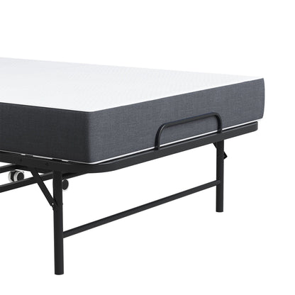 Adjustable Head and Memory Foam Folding Guest Bed