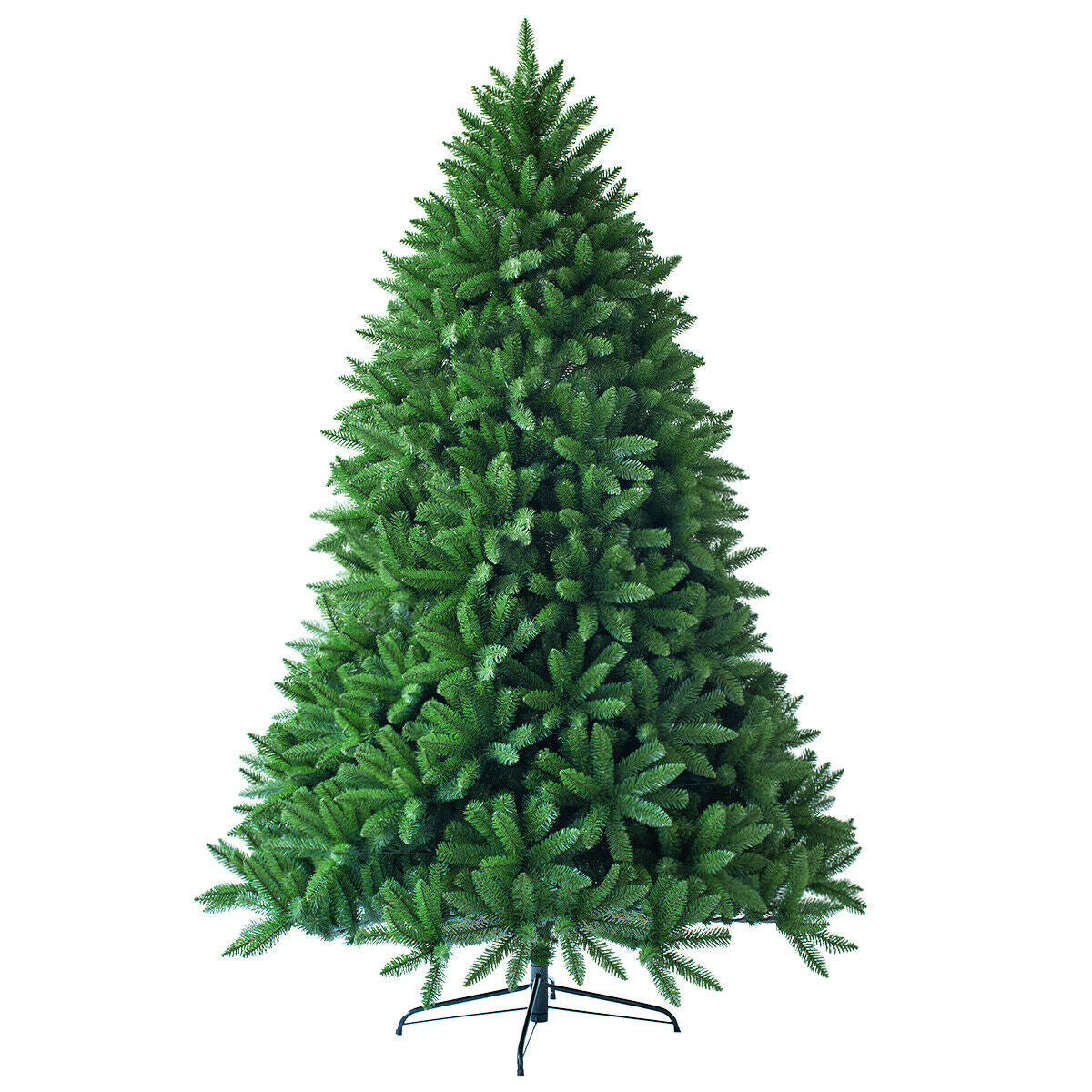 6 ft unlit artificial Christmas tree DirectDeals with 1250 branch tips on a metal stand on Tampa Home & Garden Store