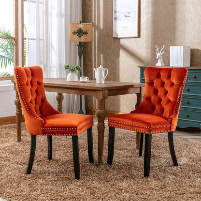 Nikki High End Tufted Dining Chair Set of Two