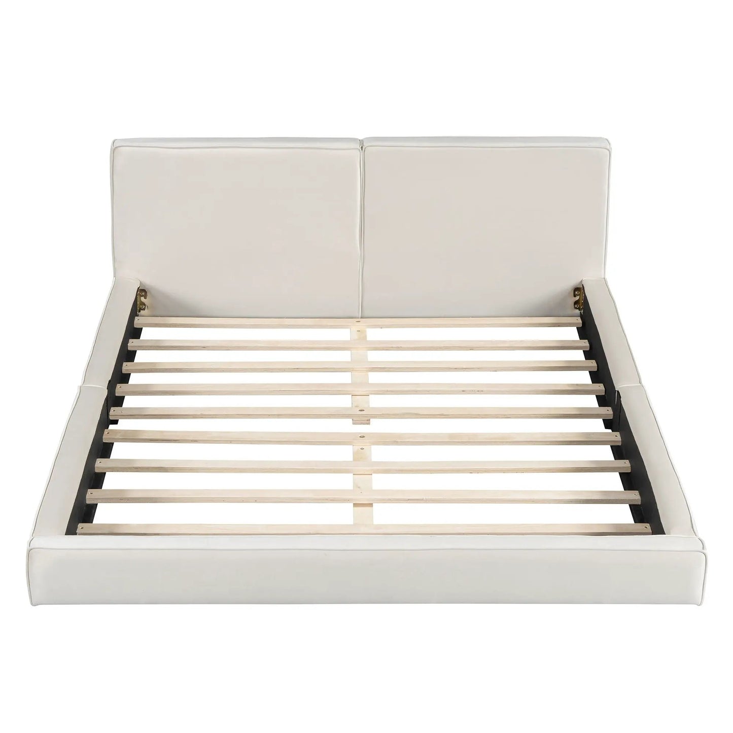 Upholstered Platform Bed With Solid Frame