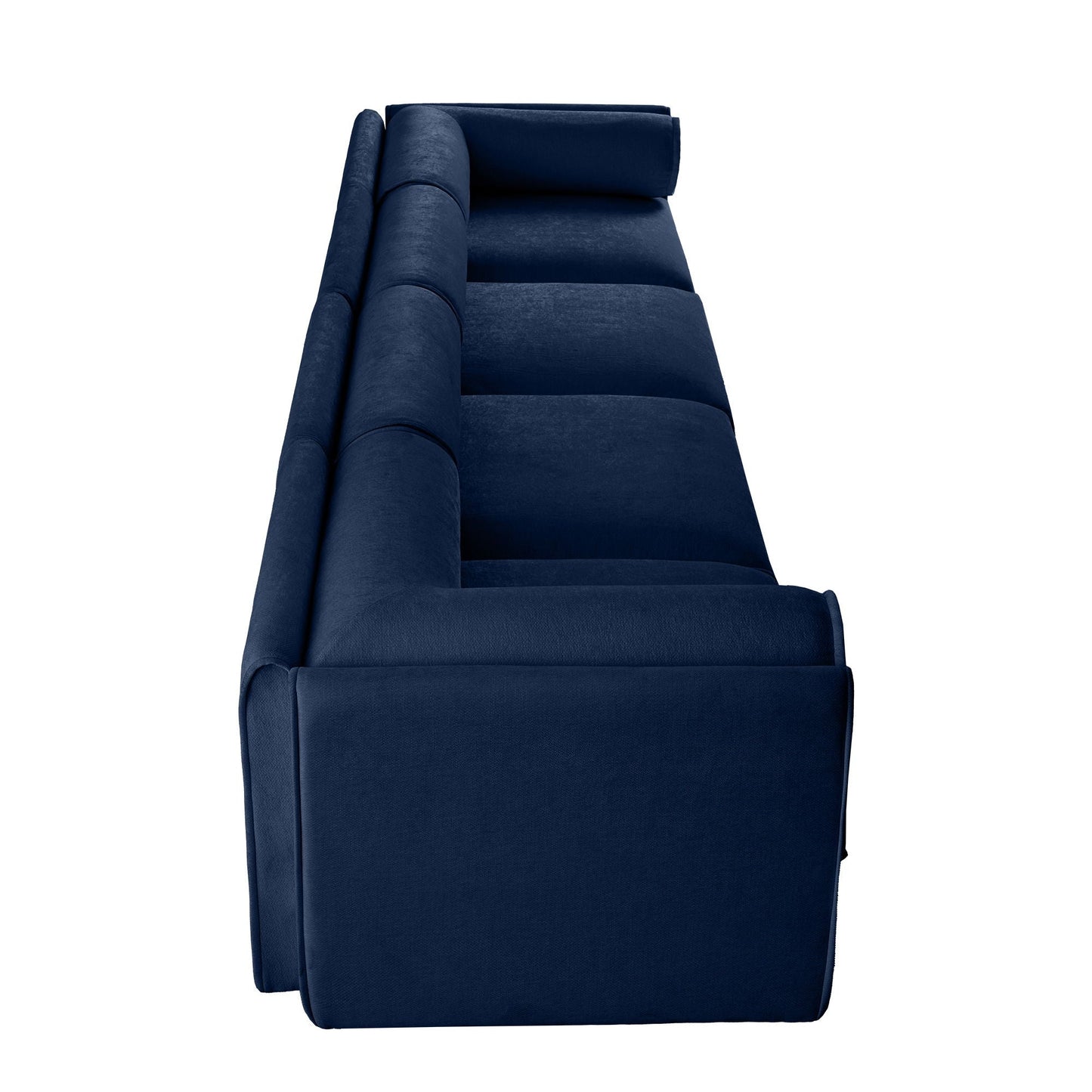 Modern Sofa with Storage and Cylindrical Backrest