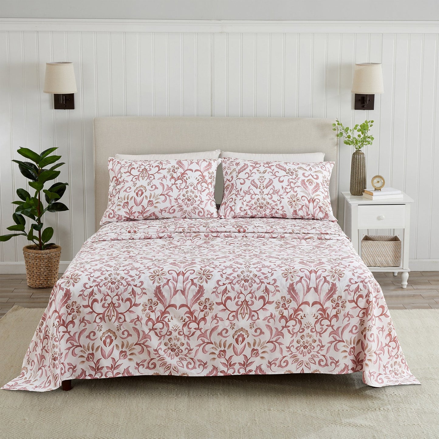 Watercolor Floral Sheet Set and a Pillowcase