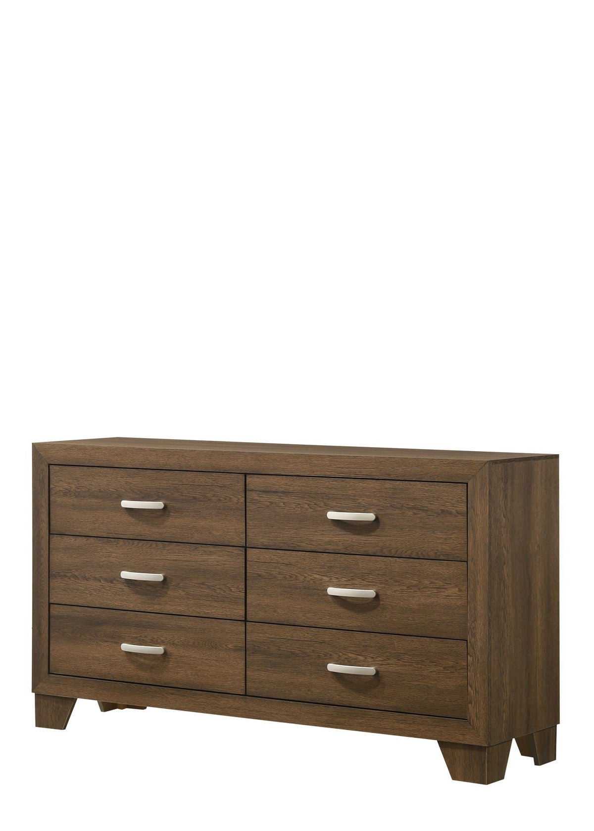 Miquell Oak Dresser with Six Drawers in oak finish by HouseOfZazla on Tampa Home & Garden Store