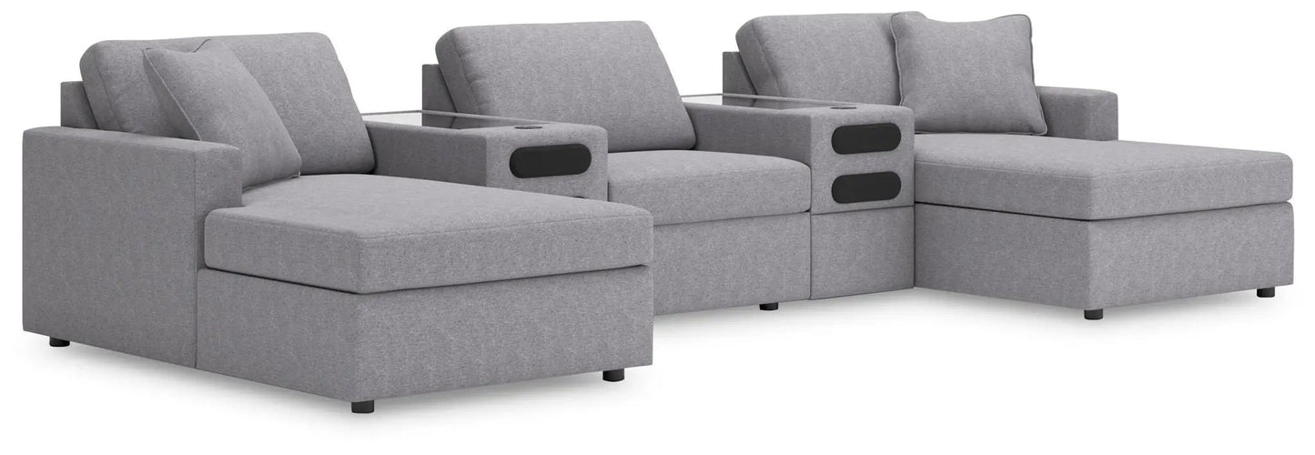 Modmax Sectional in Granite Performance Fabric