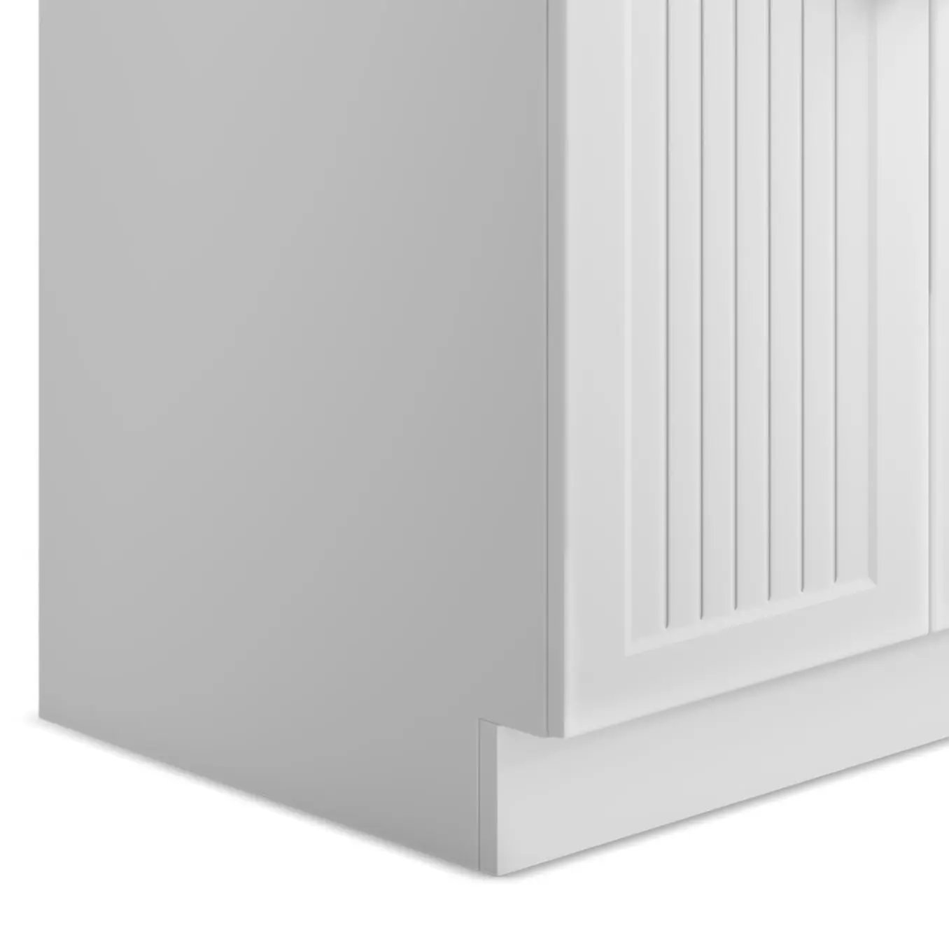Beckham laundry cabinet vanity white paneled door gray side panel Unique Piece Furniture on Tampa Home & Garden Store