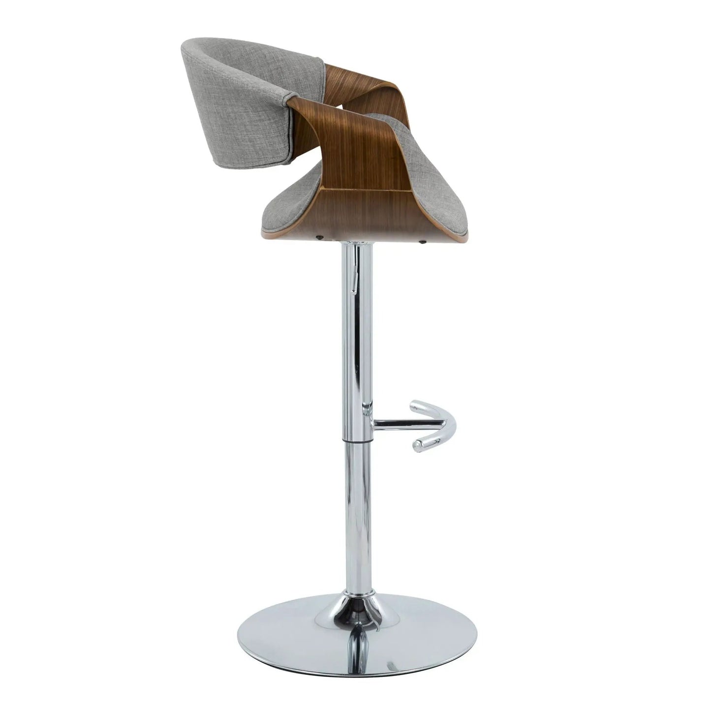 Curvo Mid Century Barstool with Swivel Seat
