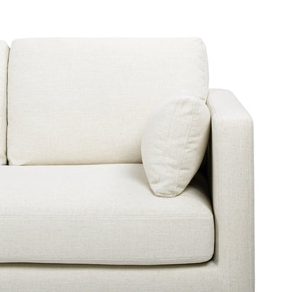 Knox 84-in Modern Farmhouse Sofa flax white linen upholstery with square arm on Tampa Home & Garden Store