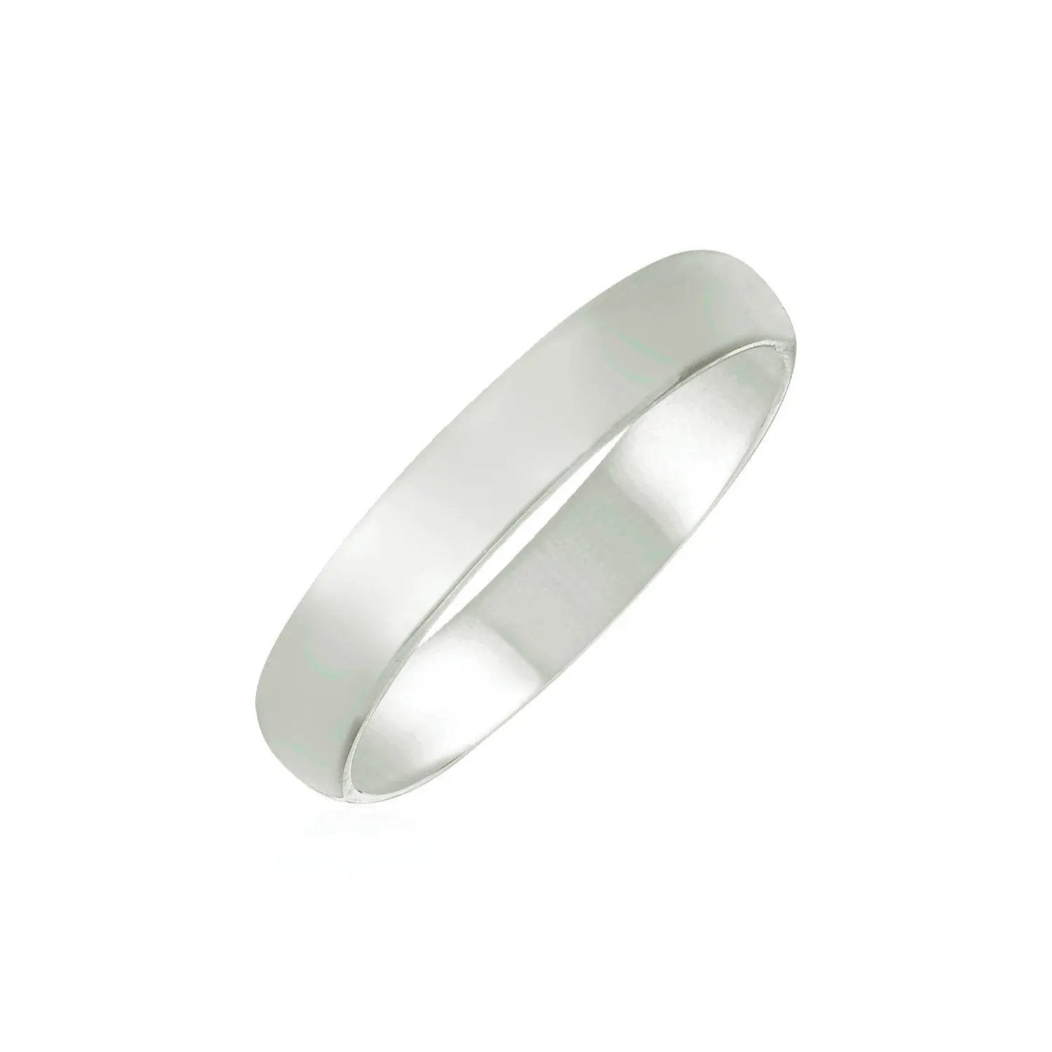 14k white gold 4mm comfort-fit wedding band by Bids.com on Tampa Home & Garden Store