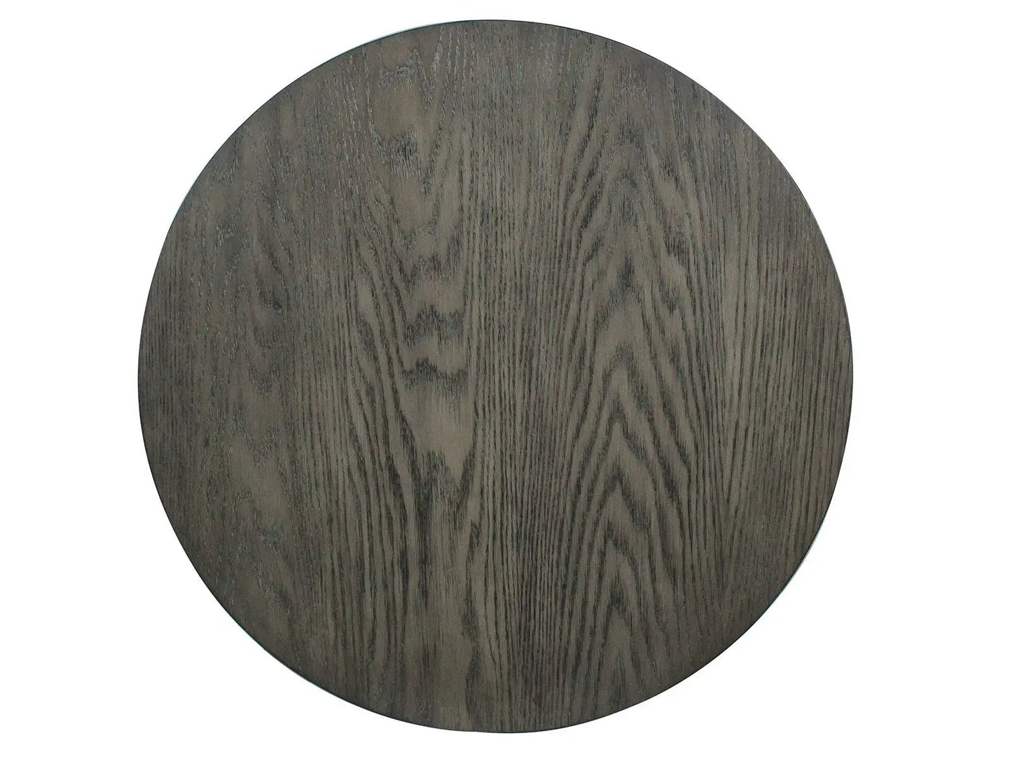Bosley round end table in coffee bean finish with dark wood grain circular top on Tampa Home & Garden Store