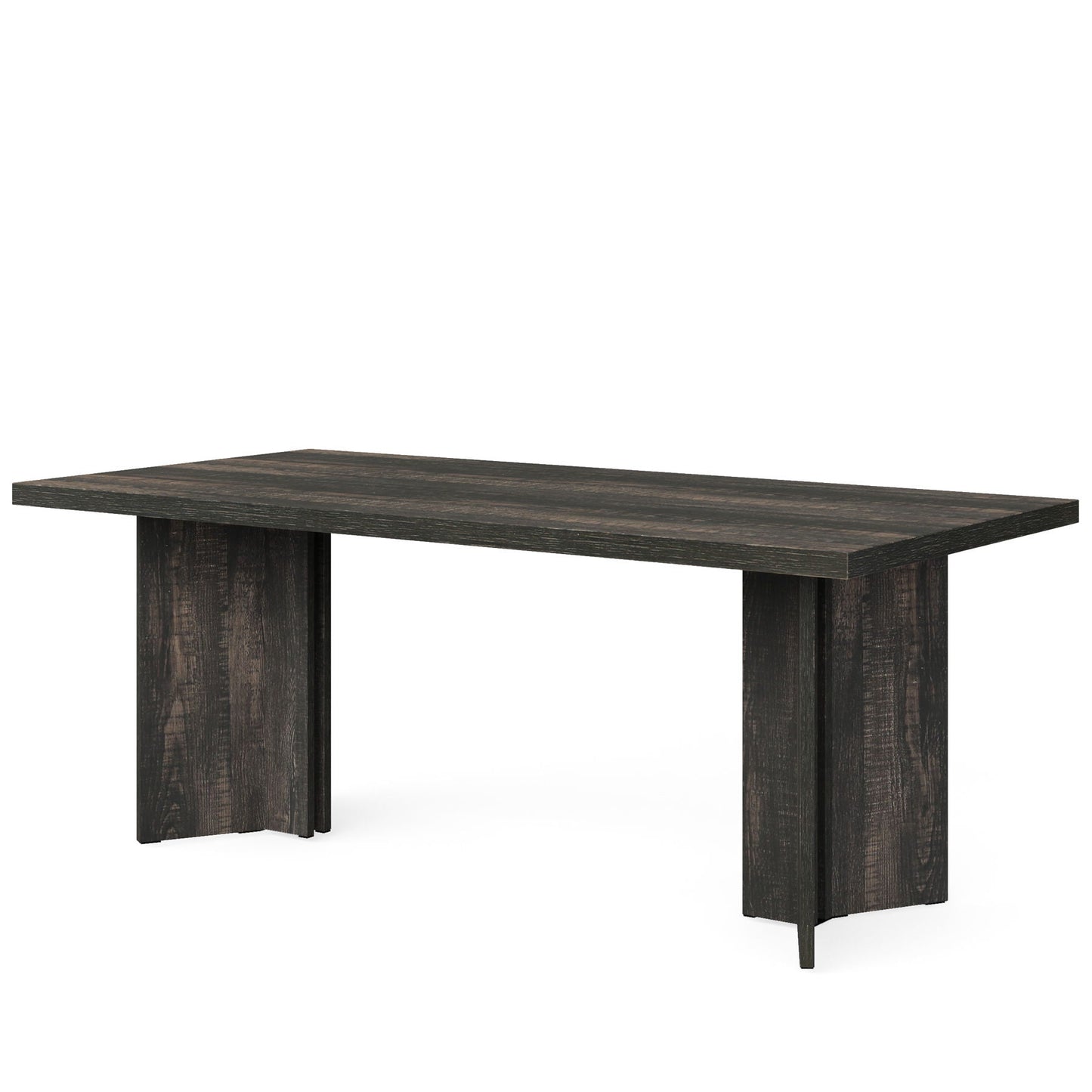 Dining Table For 4 - 6 People with thick dark wood top by HouseOfZazla Dining Tables on Tampa Home & Garden Store