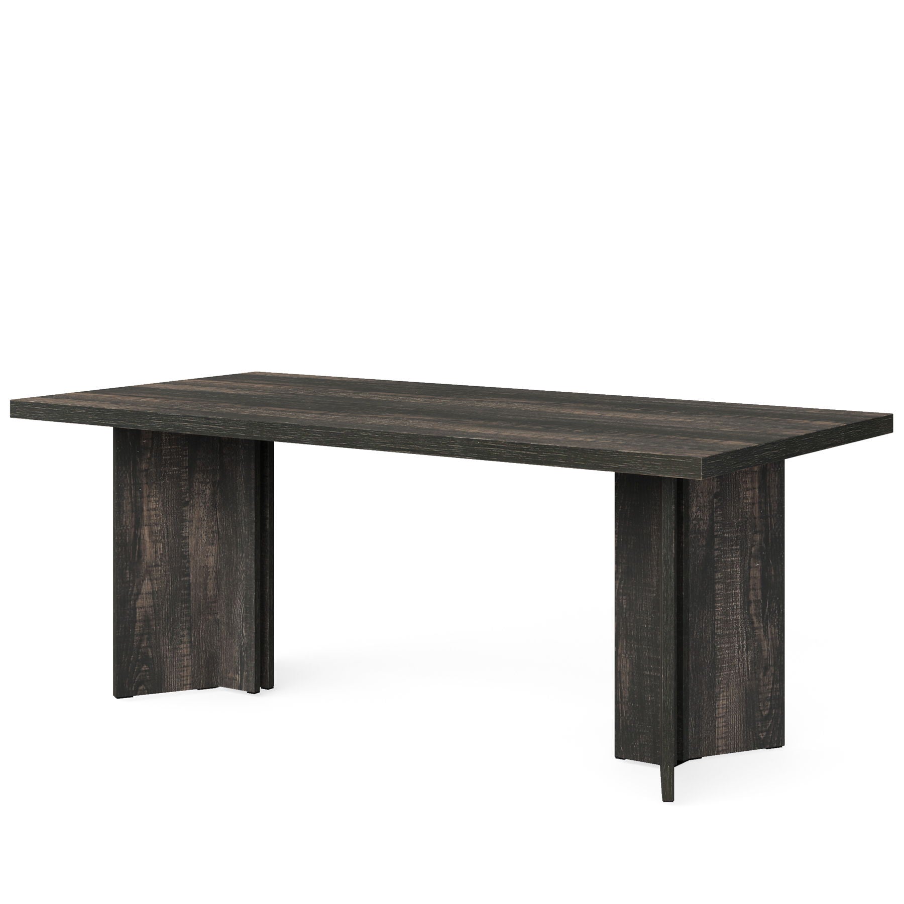 Dining Table For 4 - 6 People with thick dark wood top by HouseOfZazla Dining Tables on Tampa Home & Garden Store