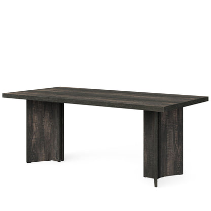 Dining Table For 4 - 6 People with thick dark wood top by HouseOfZazla Dining Tables on Tampa Home & Garden Store