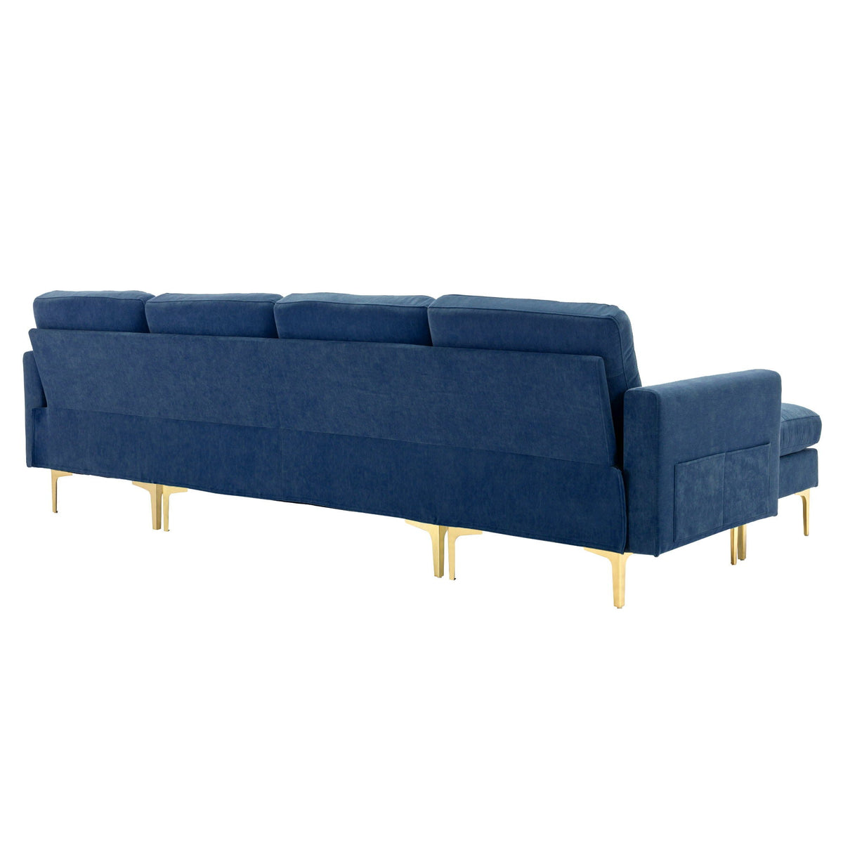 Modern Convertible Sectional Sofa and Ottoman