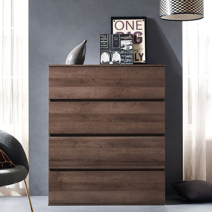Contemporary wood chest with soft-closing drawers dark brown by HouseOfZazla on Tampa Home & Garden Store