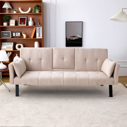 Compact Foldable Sofa Bed and Cup Holder