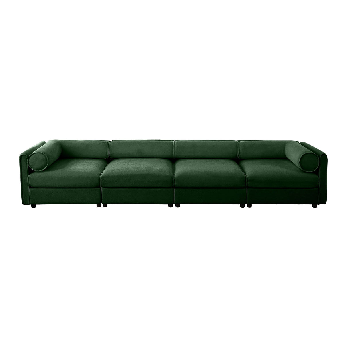 Modern Sofa with Storage and Cylindrical Backrest