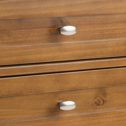 Warm Shaker bedside table with metal knob, wood finish nightstand by Unique Piece Furniture on Tampa Home & Garden Store