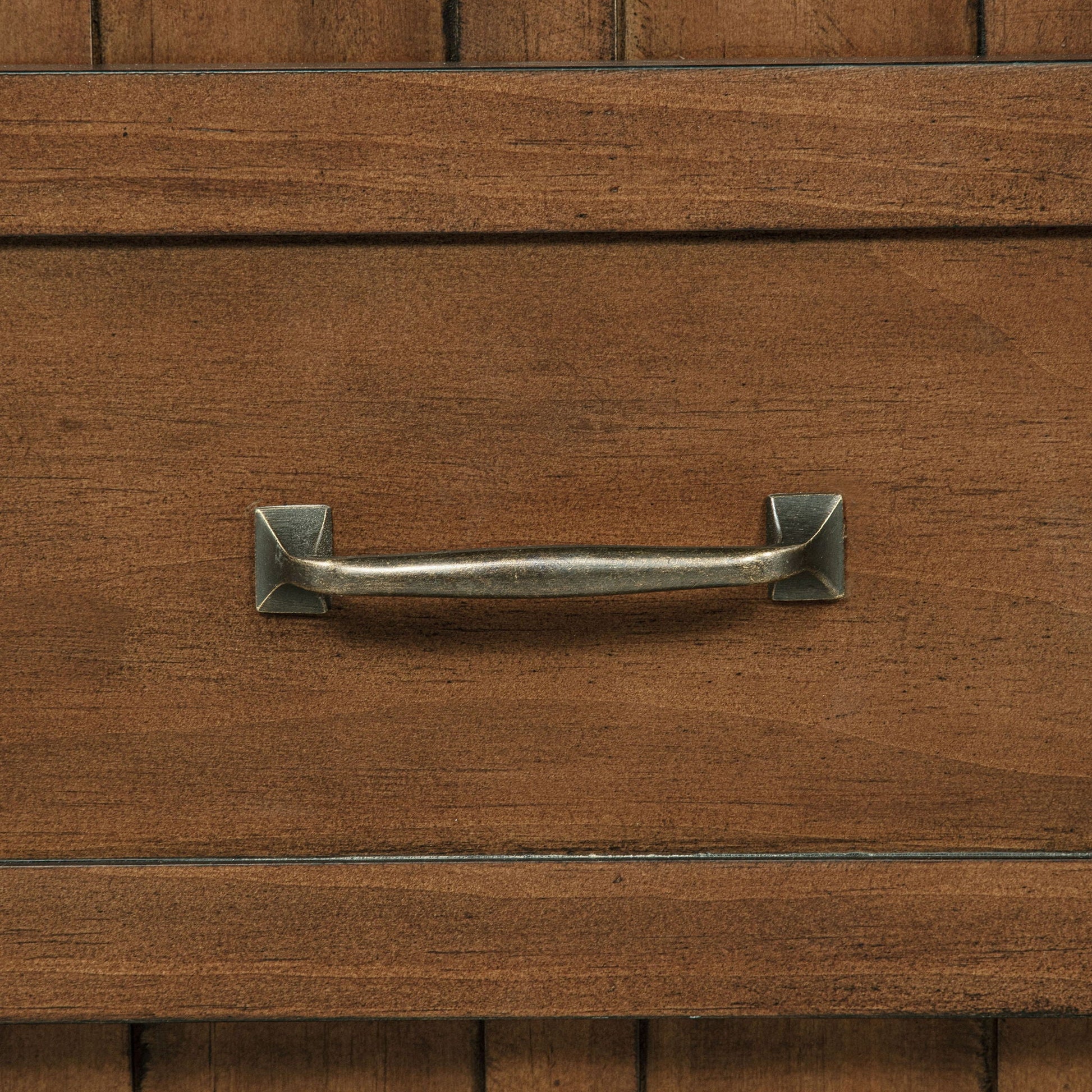 Starboard Captain's Bed With Trundle in warm wood finish with metal drawer handles on Tampa Home & Garden Store