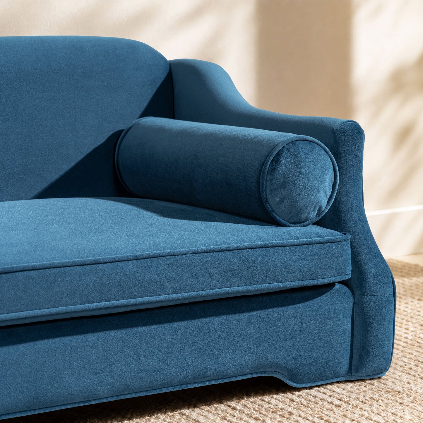 Paloma 35.5-inch dog sofa bed blue satin, medium, HouseOfZazla on Tampa Home & Garden Store