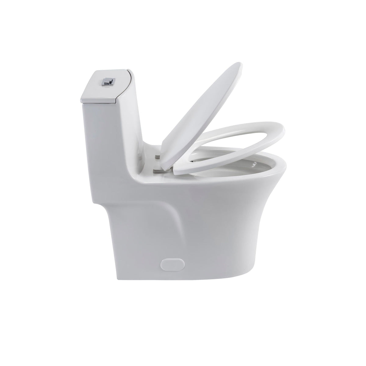 Elegant One Piece Toilet by HouseOfZazla with Tornado Dual Flush, white on Tampa Home & Garden Store