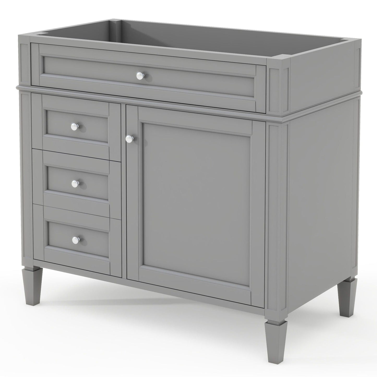 Solid Wood Bathroom Vanity and Two Drawers