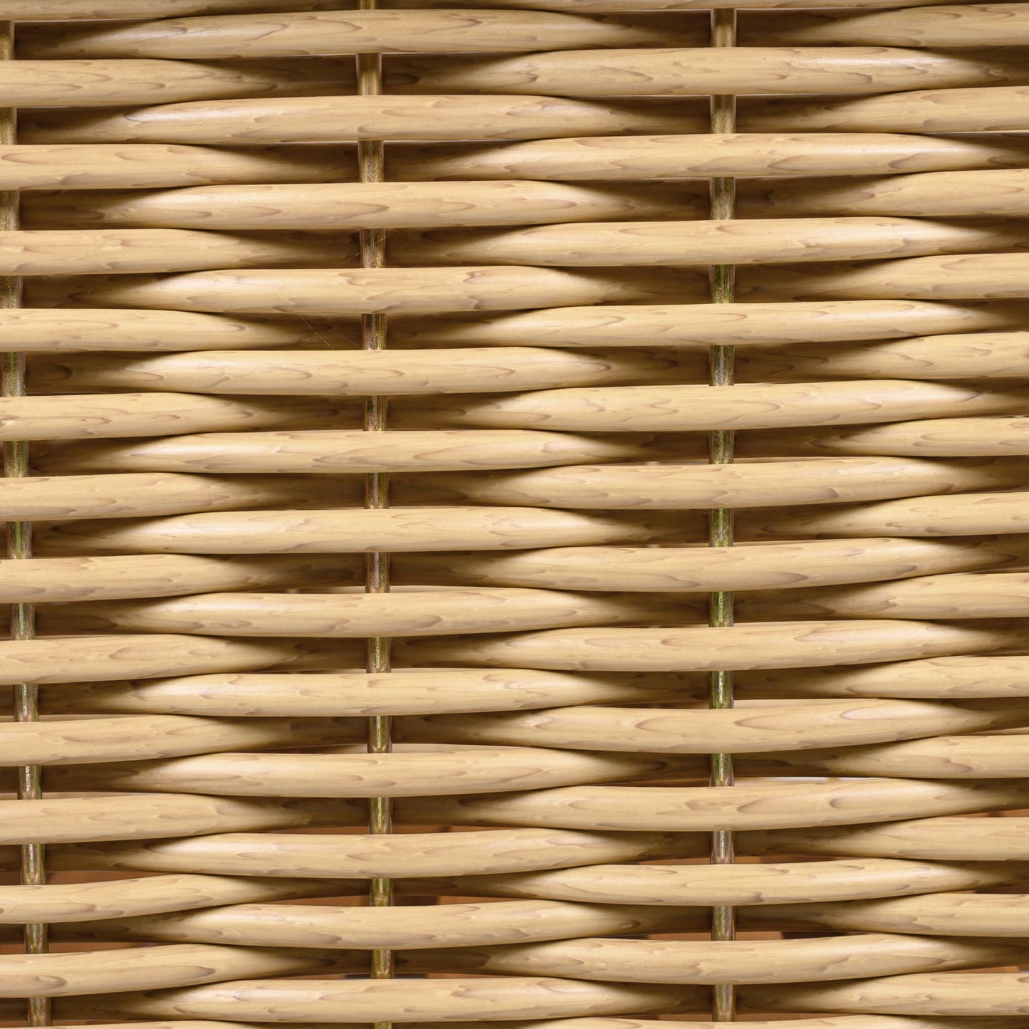 Outdoor Club Chair with wicker armrest in natural tan finish, HouseOfZazla outdoor chair on Tampa Home & Garden Store