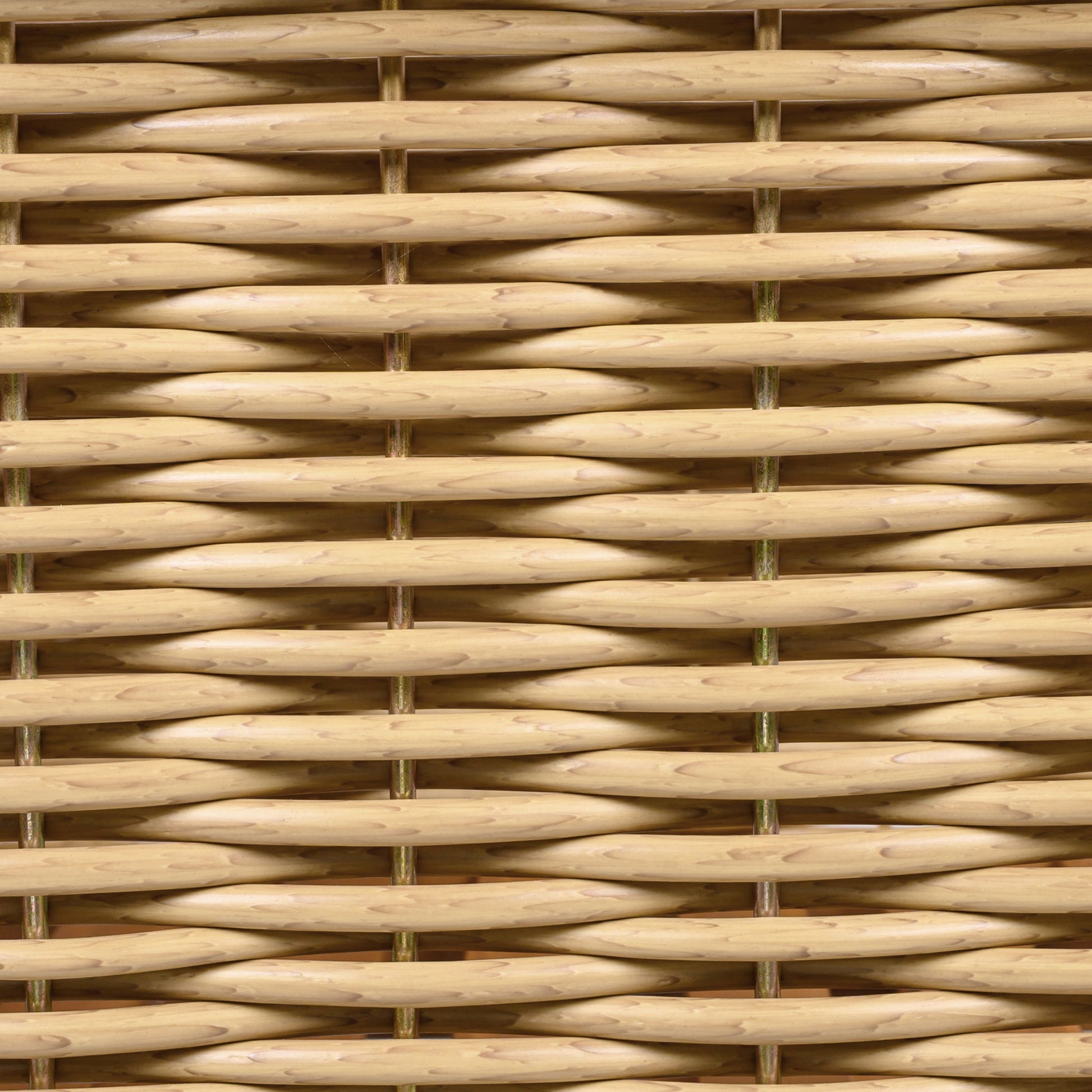 Outdoor Club Chair with wicker armrest in natural tan finish, HouseOfZazla outdoor chair on Tampa Home & Garden Store